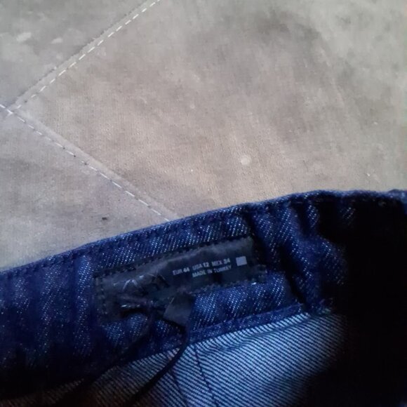 Zara Women's Whipstitch Denim Shorts NWT Sz 12 - Picture 6 of 6